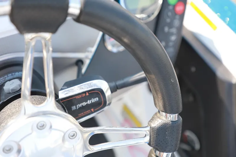 Slide: The Image of Close-up of 2018 Ranger 521C steering wheel with Pro-Trim control. - 12