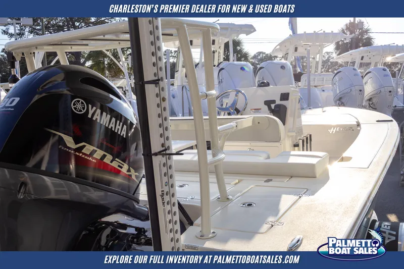 Slide: The Image of 2025 Hewes Redfisher 16 boat with 90 HP engine at Palmetto Boat Sales. - 10