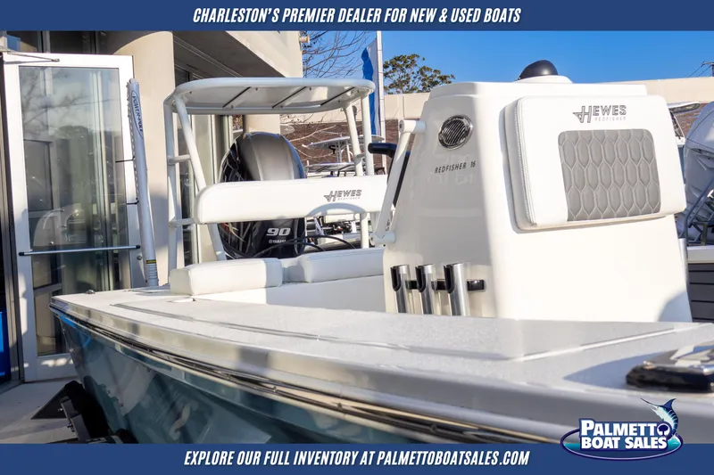 Slide: The Image of 2025 Hewes Redfisher 16 boat displayed at Palmetto Boat Sales in Charleston. - 15