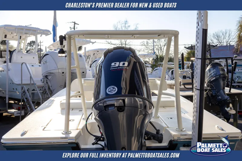 Slide: The Image of 2025 Hewes Redfisher 16 boat with Yamaha 90 engine at Palmetto Boat Sales. - 9