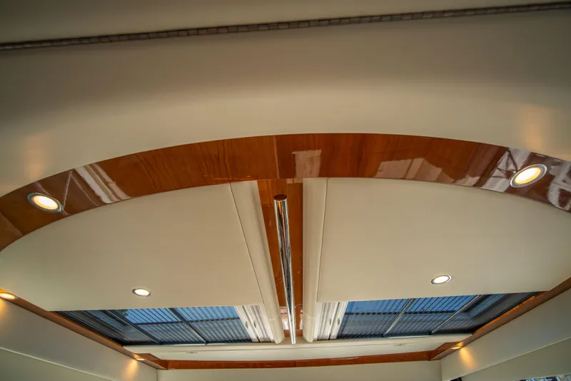 Slide: The Image of Interior ceiling of 2020 Riviera 525 SUV with skylights and recessed lighting. - 26