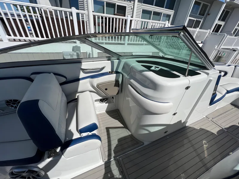 Slide: The Image of 2022 Crownline E305 XS Port Helm Seating - 15