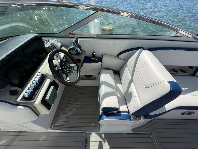Slide: The Image of 2022 Crownline E305 XS Starboard Helm Seating - 20