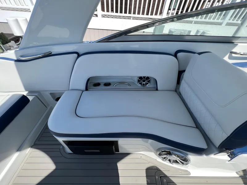 Slide: The Image of 2022 Crownline E305 XS Starboard Cockpit Seating - 23