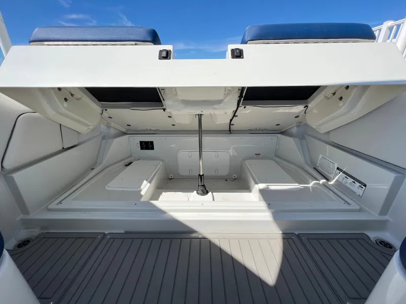 Slide: The Image of 2022 Crownline E305 XS Aft Storage Compartment - 34