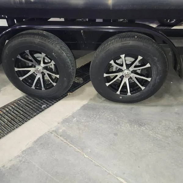 Slide: The Image of 2024 South Bay S224RS 3.0 trailer wheels on concrete surface. - 19