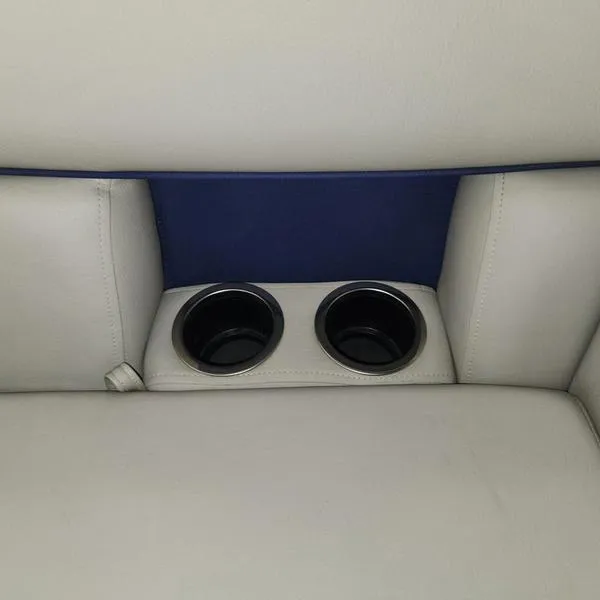Slide: The Image of 2023 South Bay 224RS LE boat seat with dual cup holders. - 15