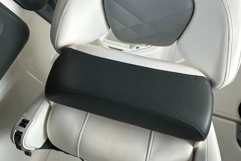 Slide: The Image of Chaparral 267 SSX OB 2022 boat seat with black and white upholstery. - 29