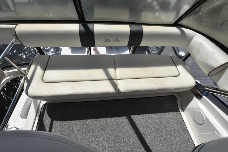 Slide: The Image of Luxurious seating area on 2006 Sea Ray 58 Sedan Bridge yacht. - 13