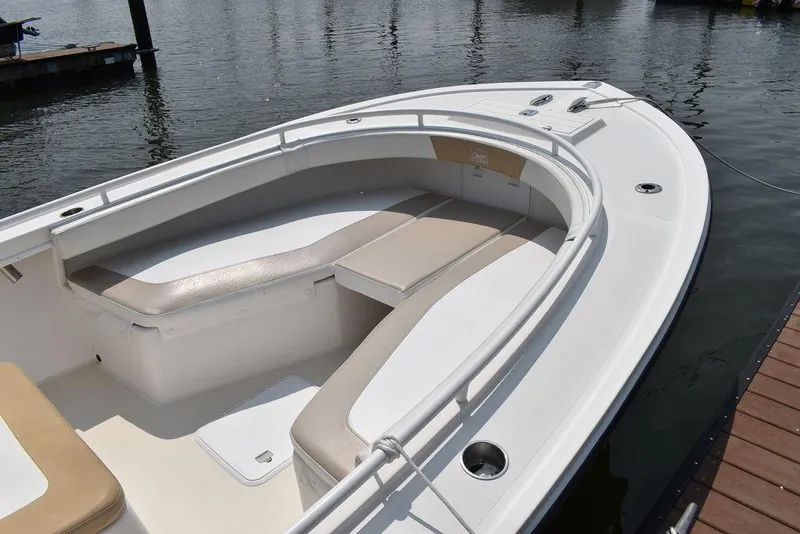 Slide: The Image of 2015 Steiger Craft 255 Center Console boat with spacious seating and sleek design. - 10