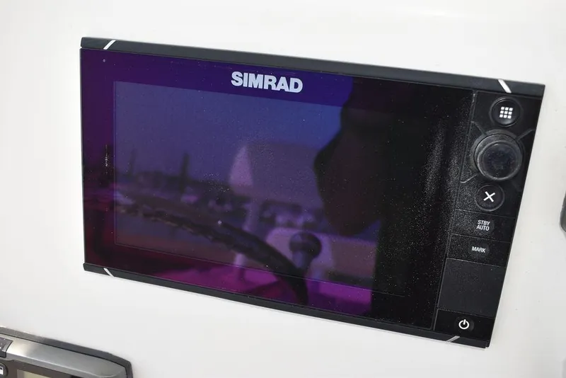Slide: The Image of Simrad display on 2015 Steiger Craft 255 Center Console boat. - 30