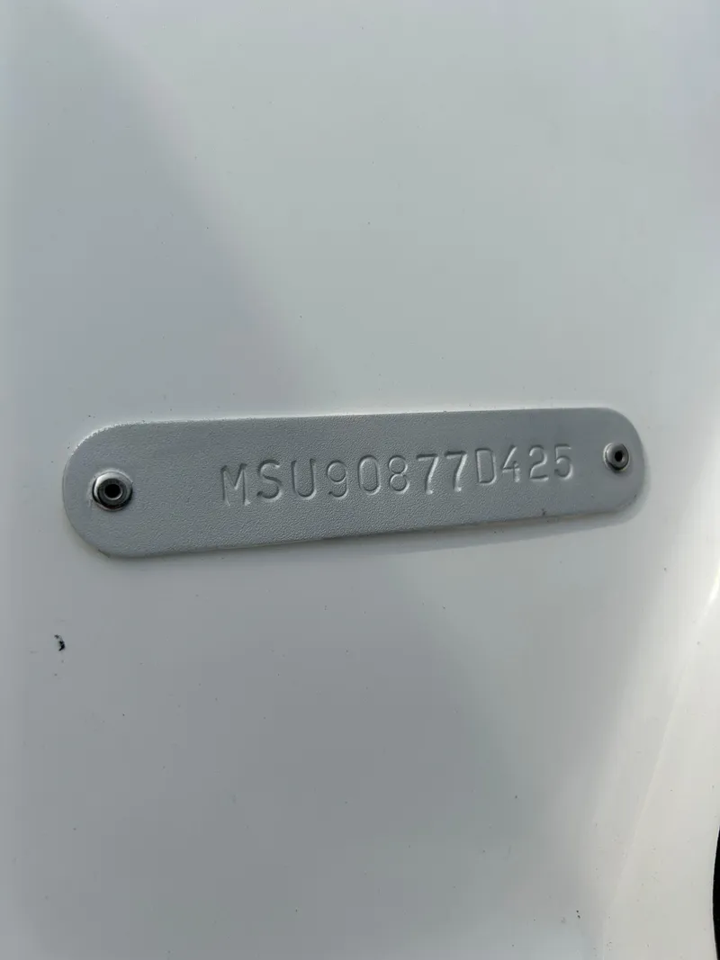 Slide: The Image of Serial number plate on 2025 Grand Inflatables G850 boat. - 32