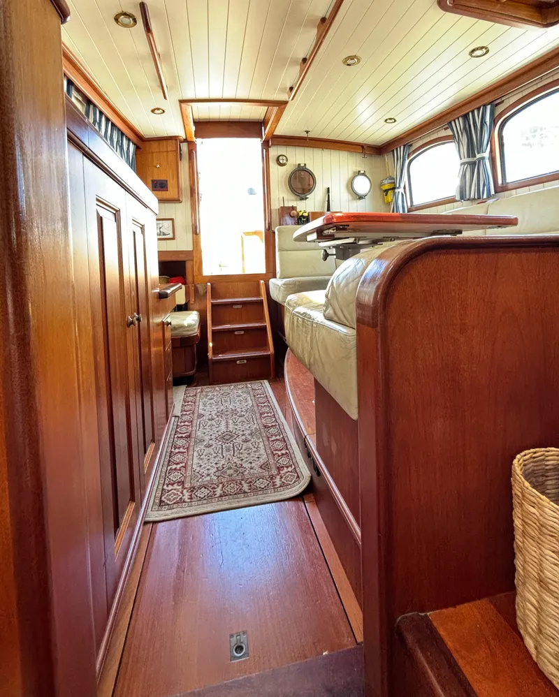 Slide: The Image of View to aft from stepdown galley/seating - 18