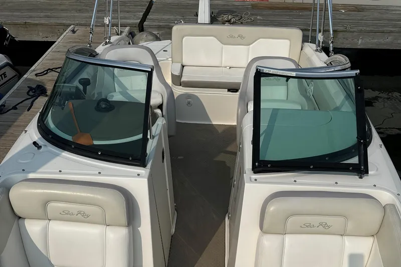 Slide: The Image of SeaRay 240 Sundeck, Sea Ray 240 SunDeck, SeaRay, Chapparal, Cobalt, Regal, Cruising Boat, Runabout, Dual Console, Bowrider, Affordable Boat - 14