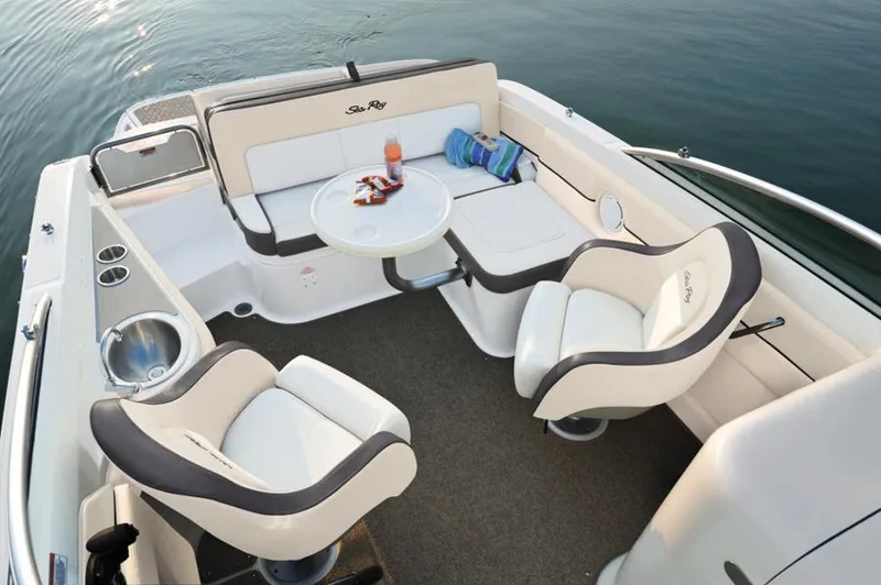 Slide: The Image of SeaRay 240 Sundeck, Sea Ray 240 SunDeck, SeaRay, Chapparal, Cobalt, Regal, Cruising Boat, Runabout, Dual Console, Bowrider, Affordable Boat - 20