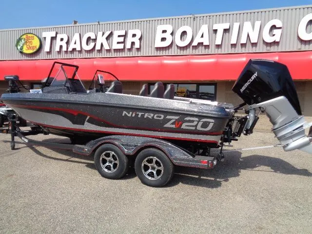 Slide: The Image of 2024 Nitro ZV20 Pro boat at Tracker Boating Center. - 2