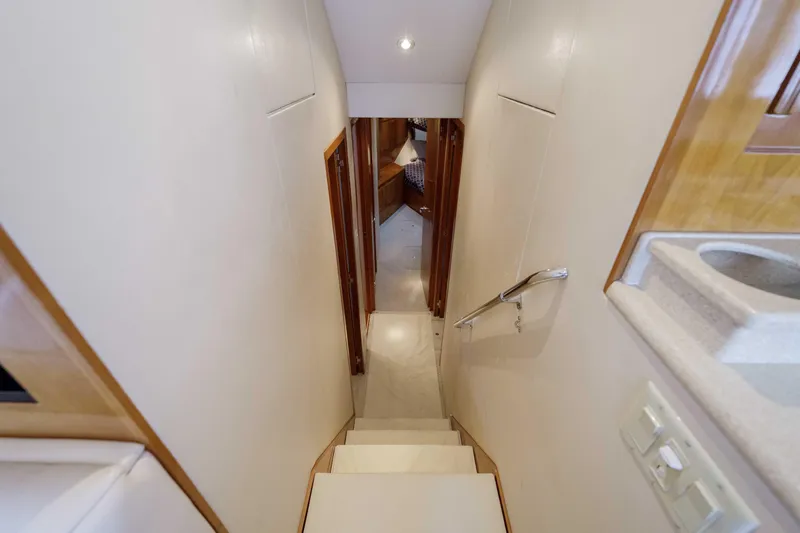 Slide: The Image of Hatteras 50 Tide Up II - Stairway - 18