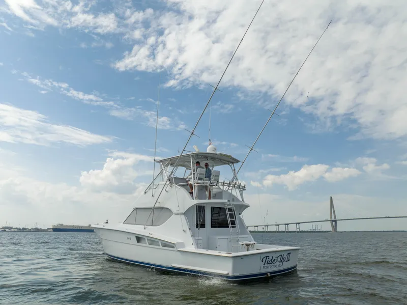 Slide: The Image of Hatteras 50 Tide Up II - Areial Profile - 5