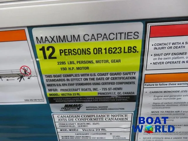 Slide: The Image of Princecraft Vectra 23 RL SS Swingback Pontoon & Mercury 4-Stro 2025 - 16