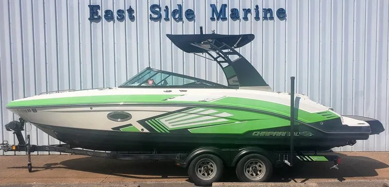 The Image of 2017 Chaparral Vortex 243 VRX boat in green and white at East Side Marine. - 0