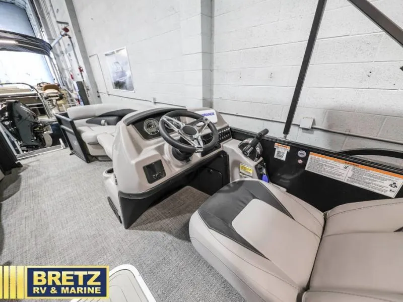 Slide: The Image of Interior of 2025 Aria Cast-N-Cruise A22CC boat at Bretz RV & Marine showroom. - 10