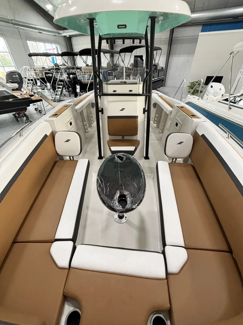 Slide: The Image of Interior view of 2025 Starcraft SVX 231 OB CC boat. - 14