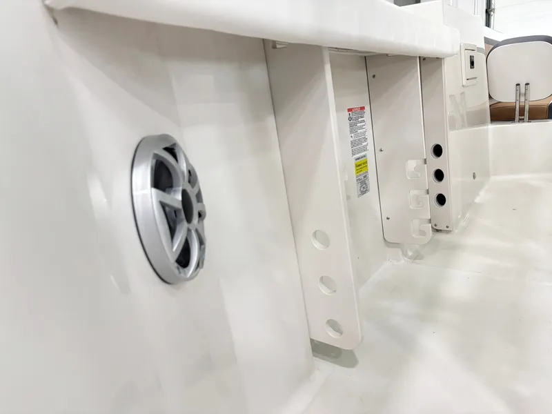 Slide: The Image of Interior view of the 2025 Starcraft SVX 231 OB CC boat. - 19