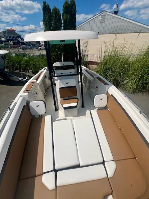 Slide: The Image of Interior view of 2025 Starcraft SVX 231 OB CC boat. - 2