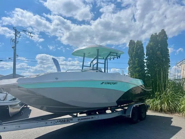 Slide: The Image of Interior of Starcraft SVX 231 OB CC boat, model year 2025. - 6