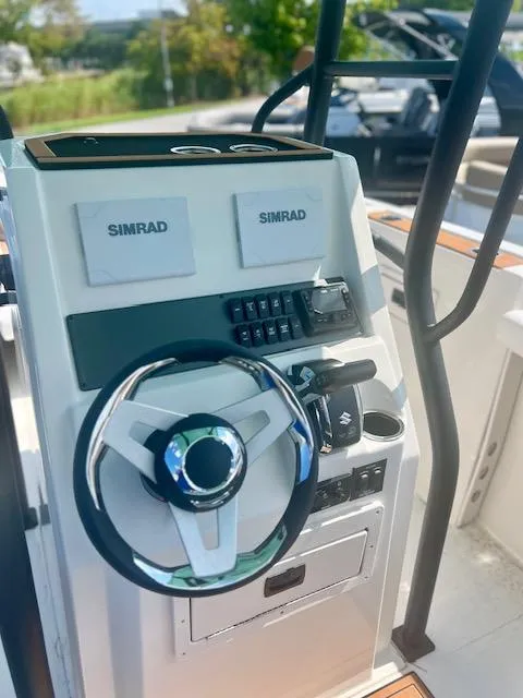 Slide: The Image of Interior view of the 2025 Starcraft SVX 231 OB CC boat. - 8