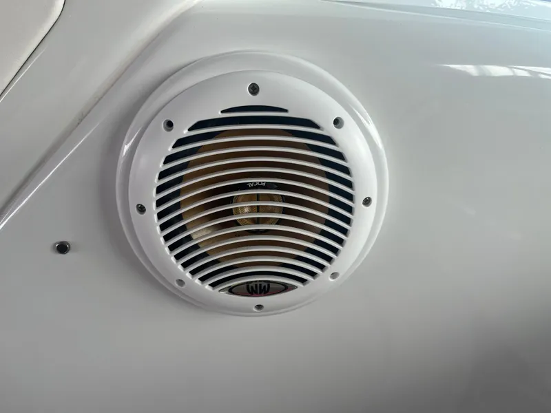 Slide: The Image of White speaker on 2014 Formula 45 Yacht interior wall. - 30