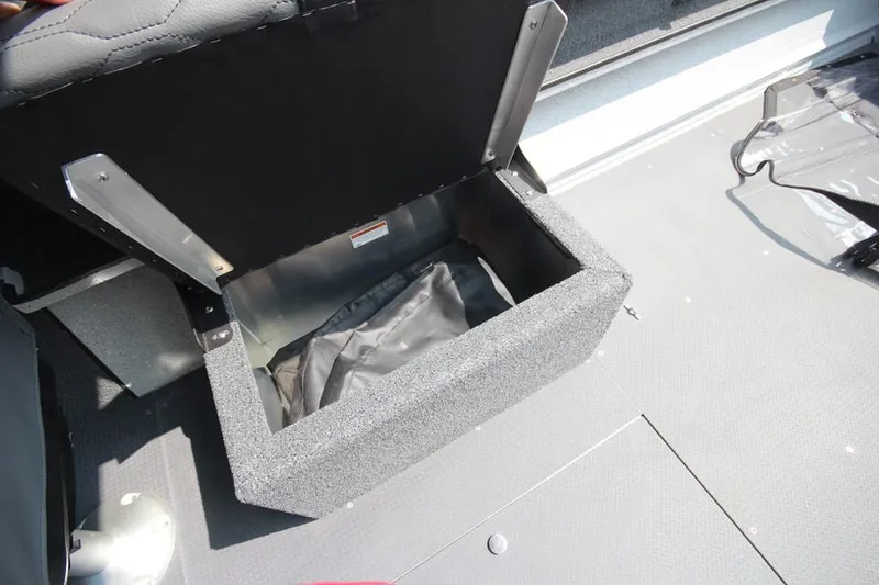 Slide: The Image of Storage compartment in 2025 Weldcraft 200 Rebel F150 boat interior. - 17