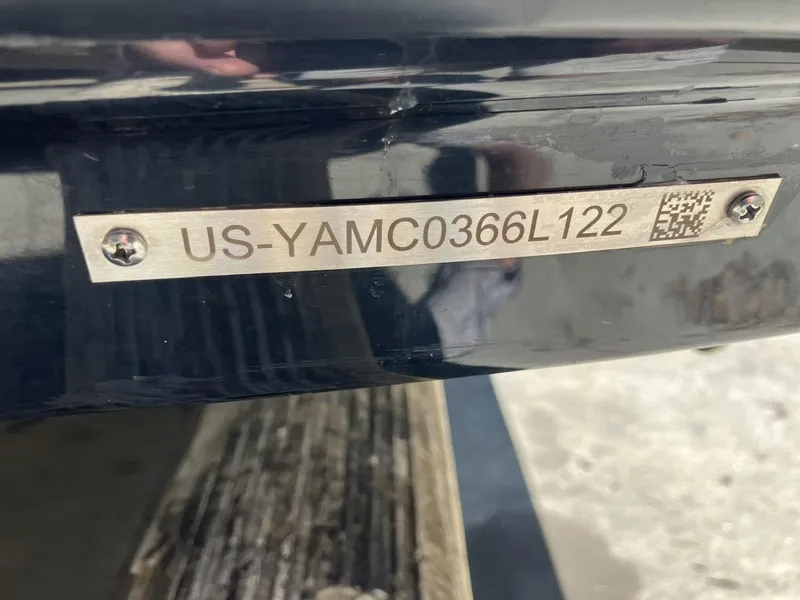 Slide: The Image of Yamaha Boats 2022 190 FSH Sport hull identification number plate. - 13