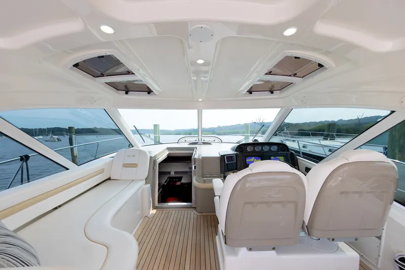 Slide: The Image of Bridge Deck and port side settee - 12