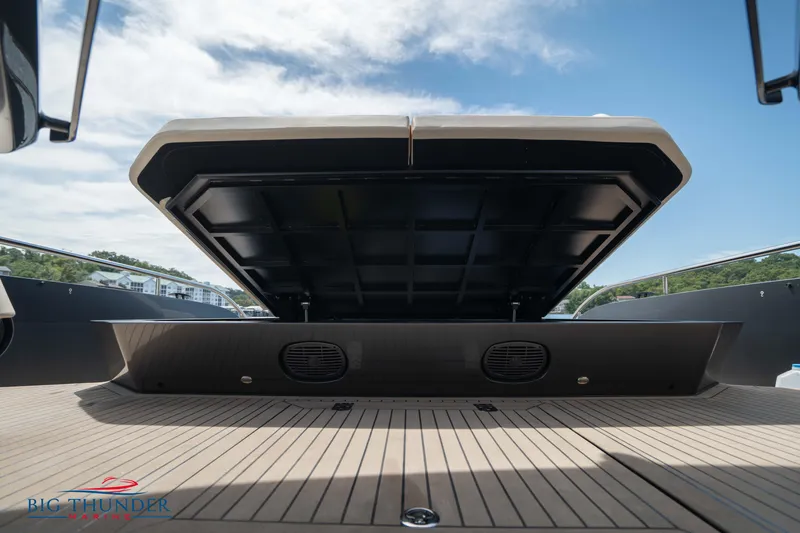 Slide: The Image of 2024 Dutch American Iconic DA 50 yacht deck with open hatch, showcasing modern design. - 16