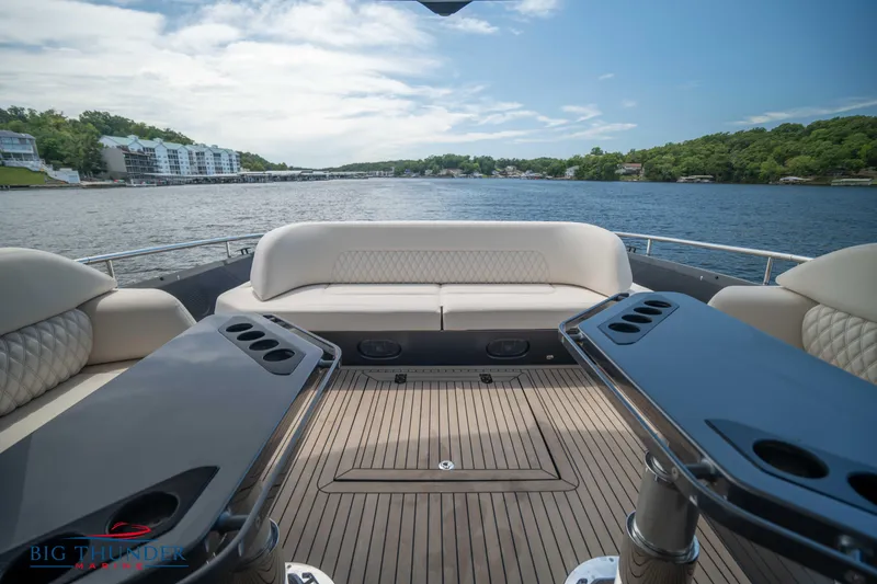 Slide: The Image of Luxurious 2024 Dutch American Iconic DA 50 yacht interior with scenic lake view. - 20
