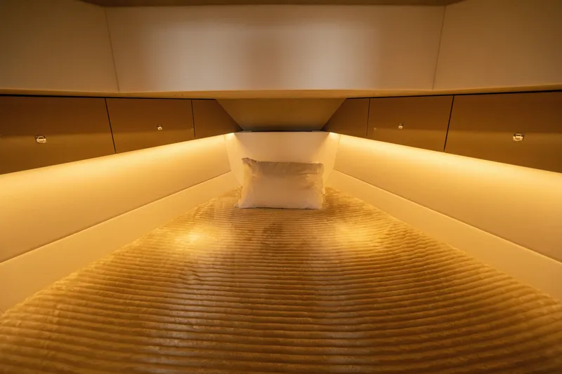 Slide: The Image of Luxurious cabin interior of 2024 Dutch American Iconic DA 50 with ambient lighting. - 26