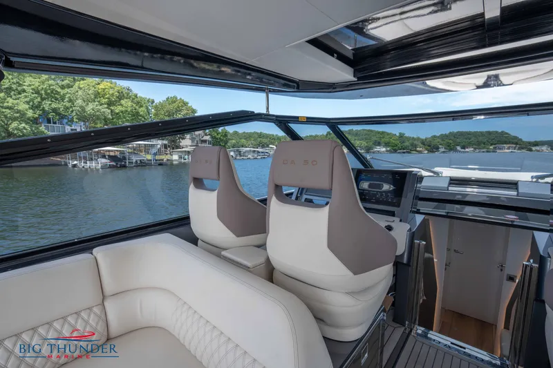 Slide: The Image of 2024 Dutch American Iconic DA 50 yacht interior with lake view. - 25
