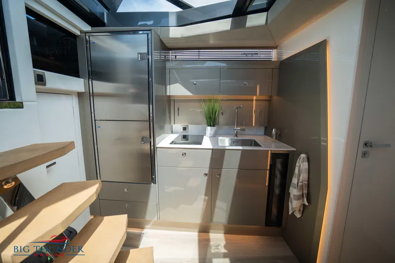 Slide: The Image of Modern kitchen interior in 2024 Dutch American Iconic DA 50 yacht. - 39