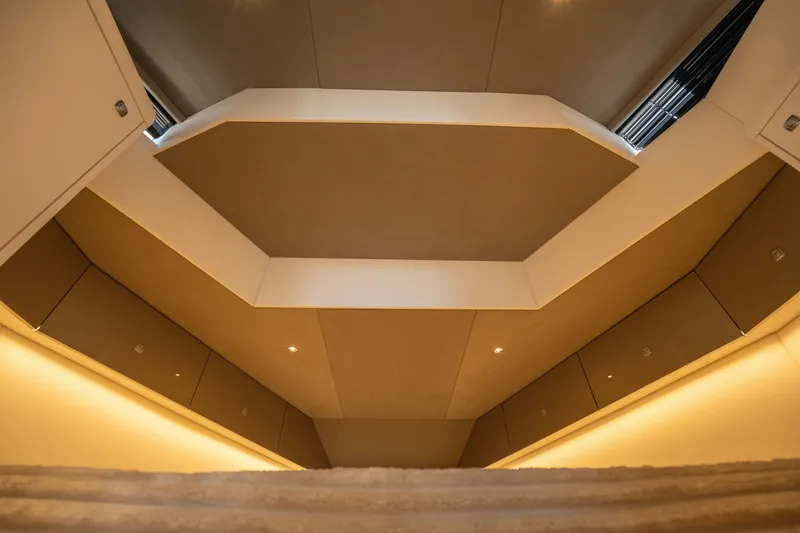 Slide: The Image of Modern interior ceiling design of 2024 Dutch American Iconic DA 50 yacht. - 16