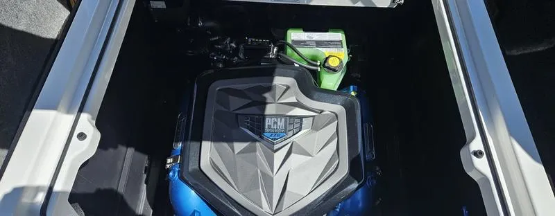 Slide: The Image of 2025 Nautique Super Air Nautique G23 engine compartment with PCM engine. - 21