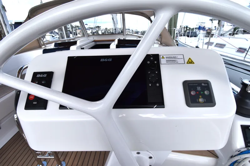 Slide: The Image of Hanse 458 yacht helm with B&G navigation system, 2019 model. - 24