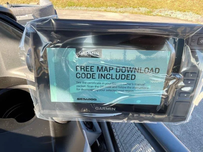 Slide: The Image of Garmin display on 2024 Sea-Doo Switch Cruise with free map download code. - 29