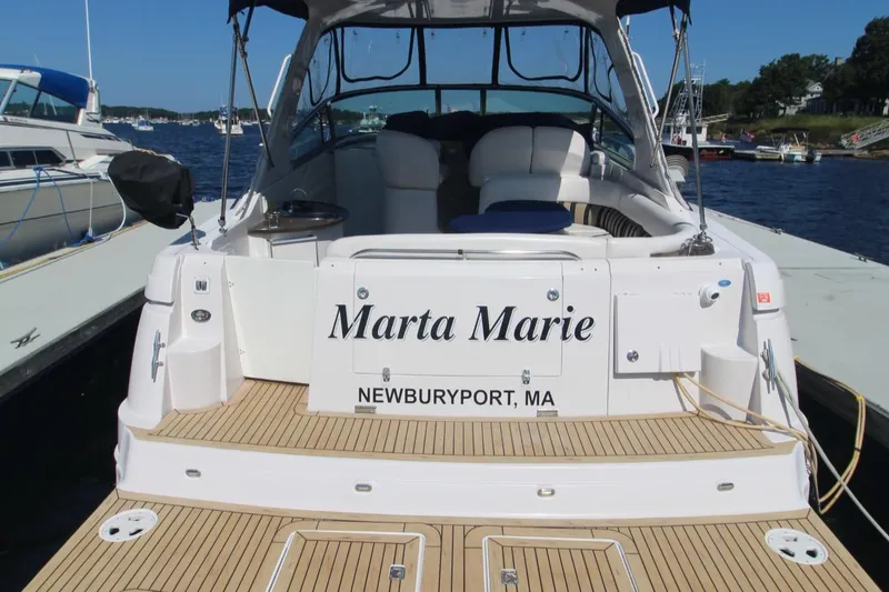 Slide: The Image of 2006 Four Winns 378 Vista boat named "Marta Marie" docked in Newburyport, MA. - 22