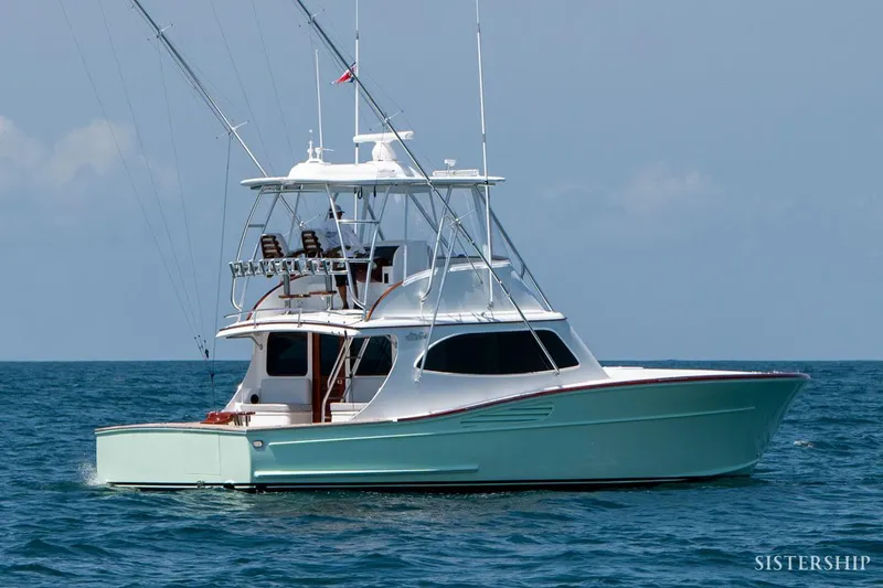 Slide: The Image of 2025 Maverick Yachts Costa Rica 45 Sportfish on open sea. - 4