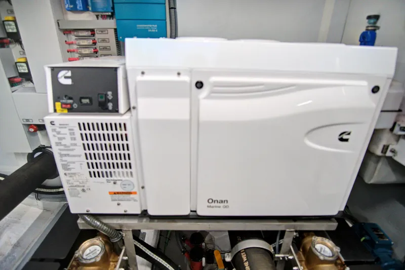 Slide: The Image of Cummins Onan generator in 2023 Astondoa AS5 yacht engine room. - 45