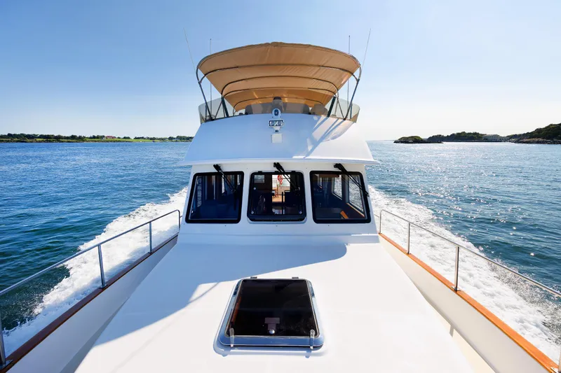 Slide: The Image of Grand Banks 43 Europa 2014 yacht cruising on open water. - 26