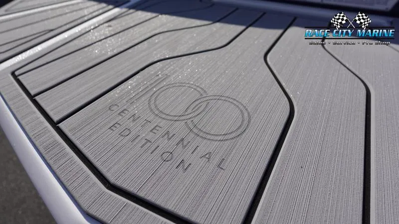 Slide: The Image of 2025 Nautique Super Air Nautique G23 Centennial Edition deck detail. - 11