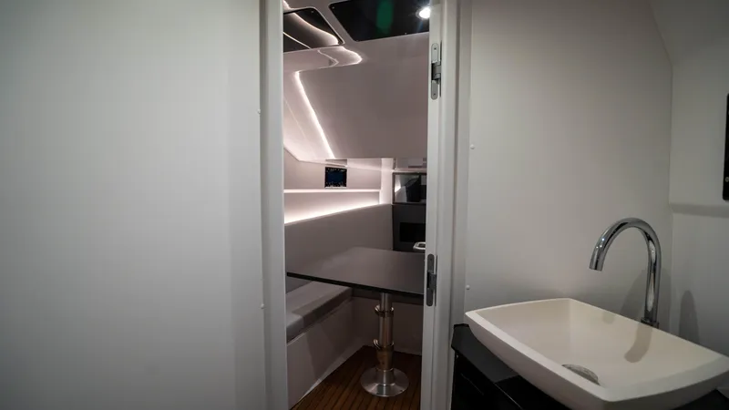 Slide: The Image of Interior of 2025 Pirelli TecnoRib 42 OB, featuring modern design and sleek fixtures. - 23