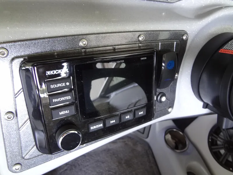 Slide: The Image of 2022 Sanger V237 S audio system with Kicker media center and controls. - 39